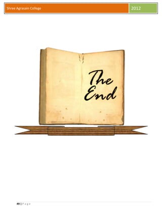 49 | P a g e
Shree Agrasain College 2012
 