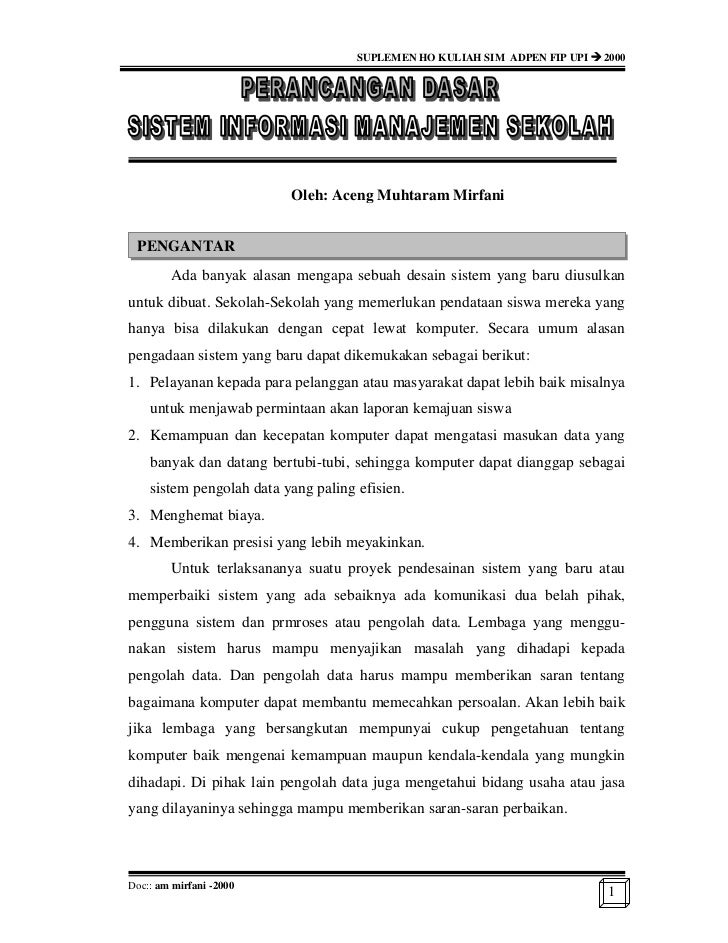 Contoh Contoh Laporan Sim