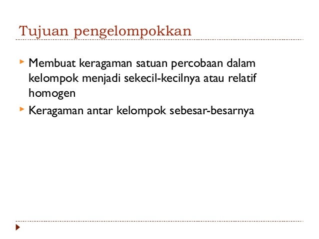Rancangan acak kelompok (rak)