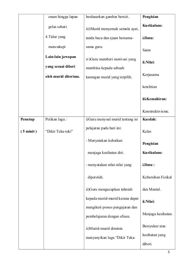Rancangan pelajaran harian bahasa melayu tahun 6 hijau 2013