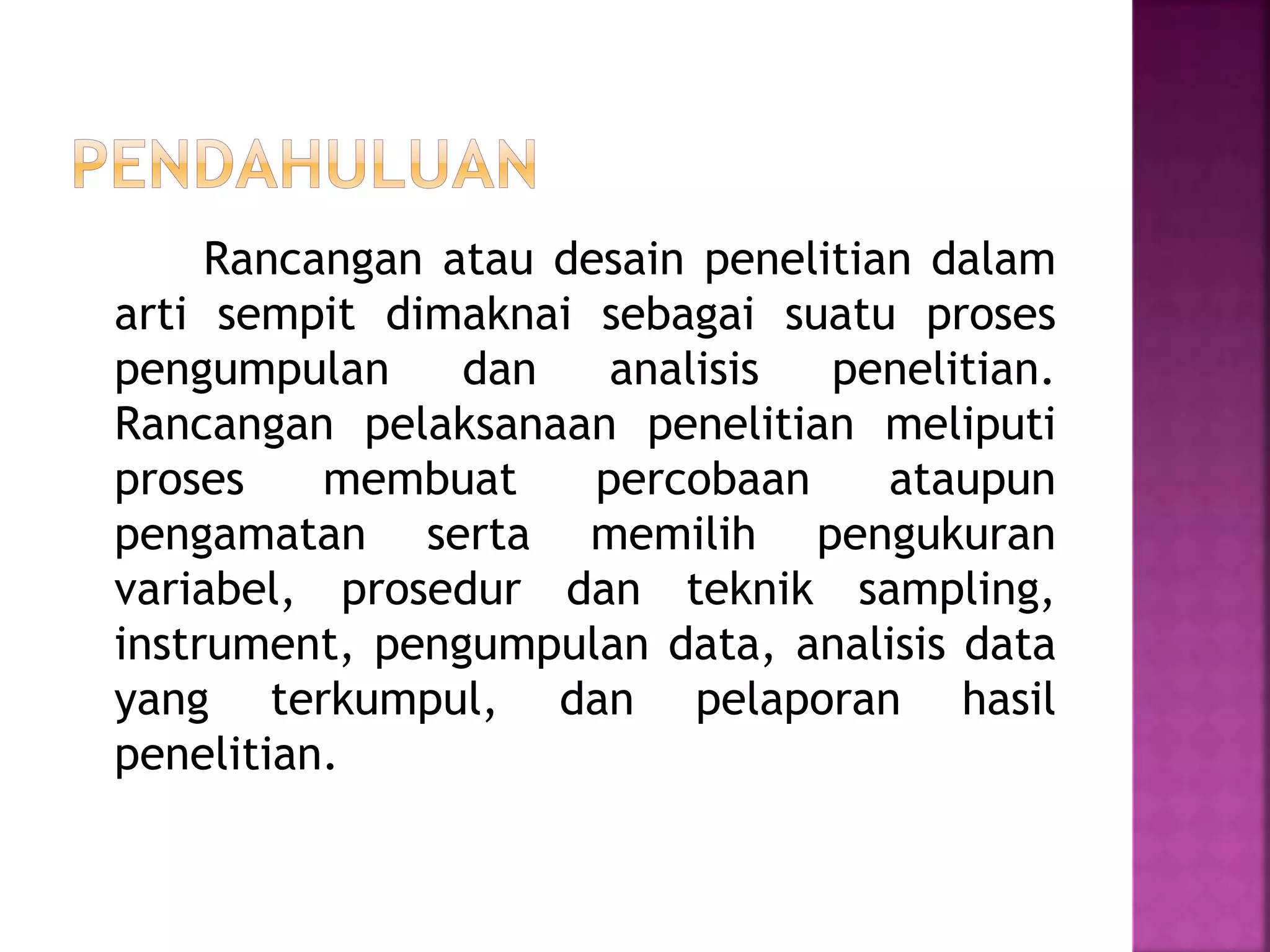 PPT Rancangan penelitian kuantitatif | PPTX
