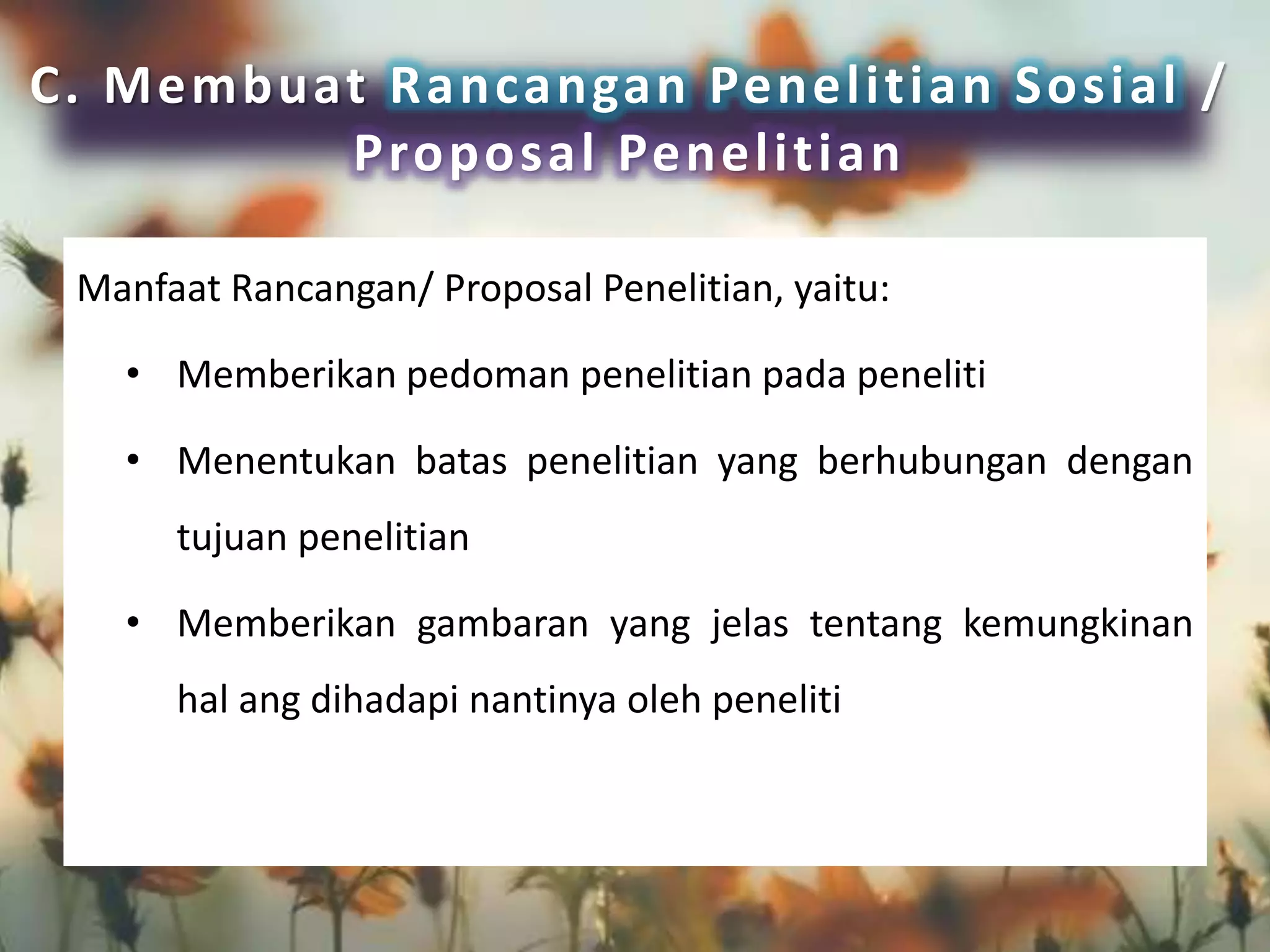 Rancangan penelitian sosial | PPTX