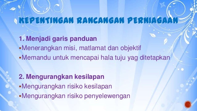 Pengajian Perniagaan Rancangan Perniagaan