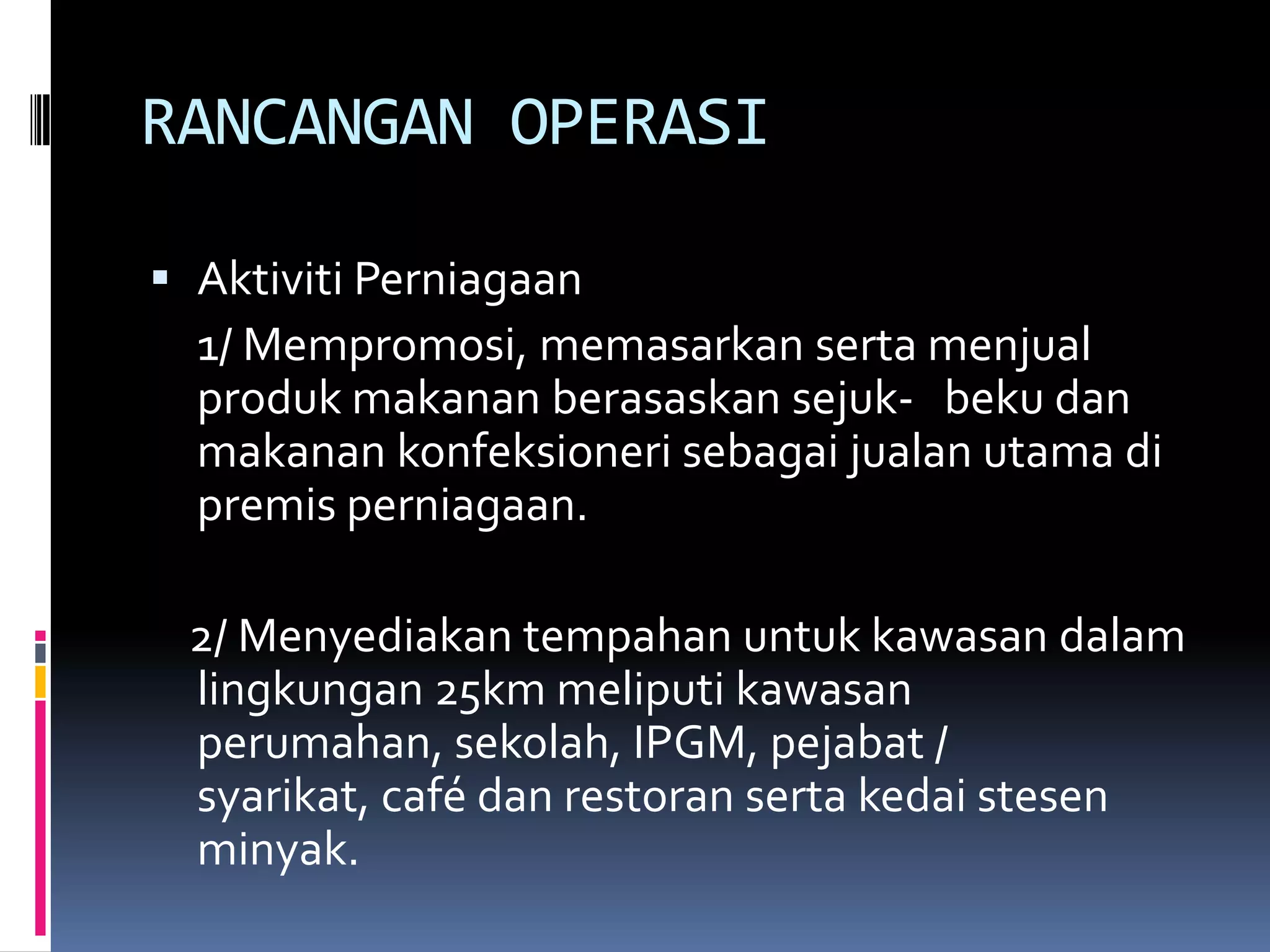 perniagaan makanan sejuk beku