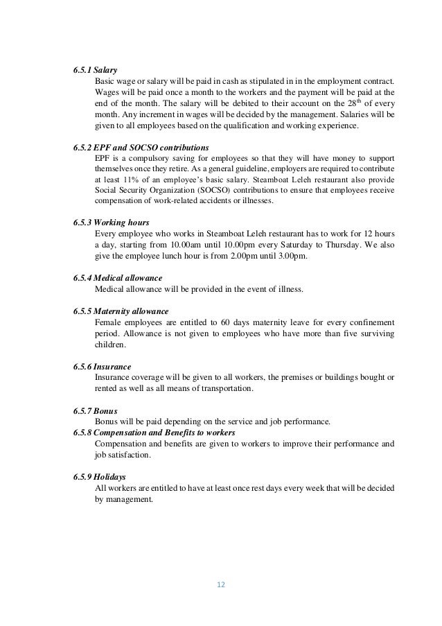 sales business plan sample