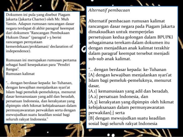 Rancangan Perumusan Pancasila Dan Undang Undang 1945
