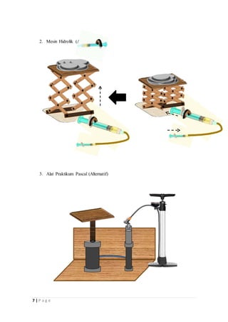 7 | P a g e
2. Mesin Hidrolik (Alternatif)
3. Alat Praktikum Pascal (Alternatif)
 