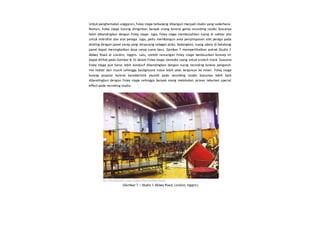 Rancangan soundproofing pada sound stage, scoring stage, dan foley ...