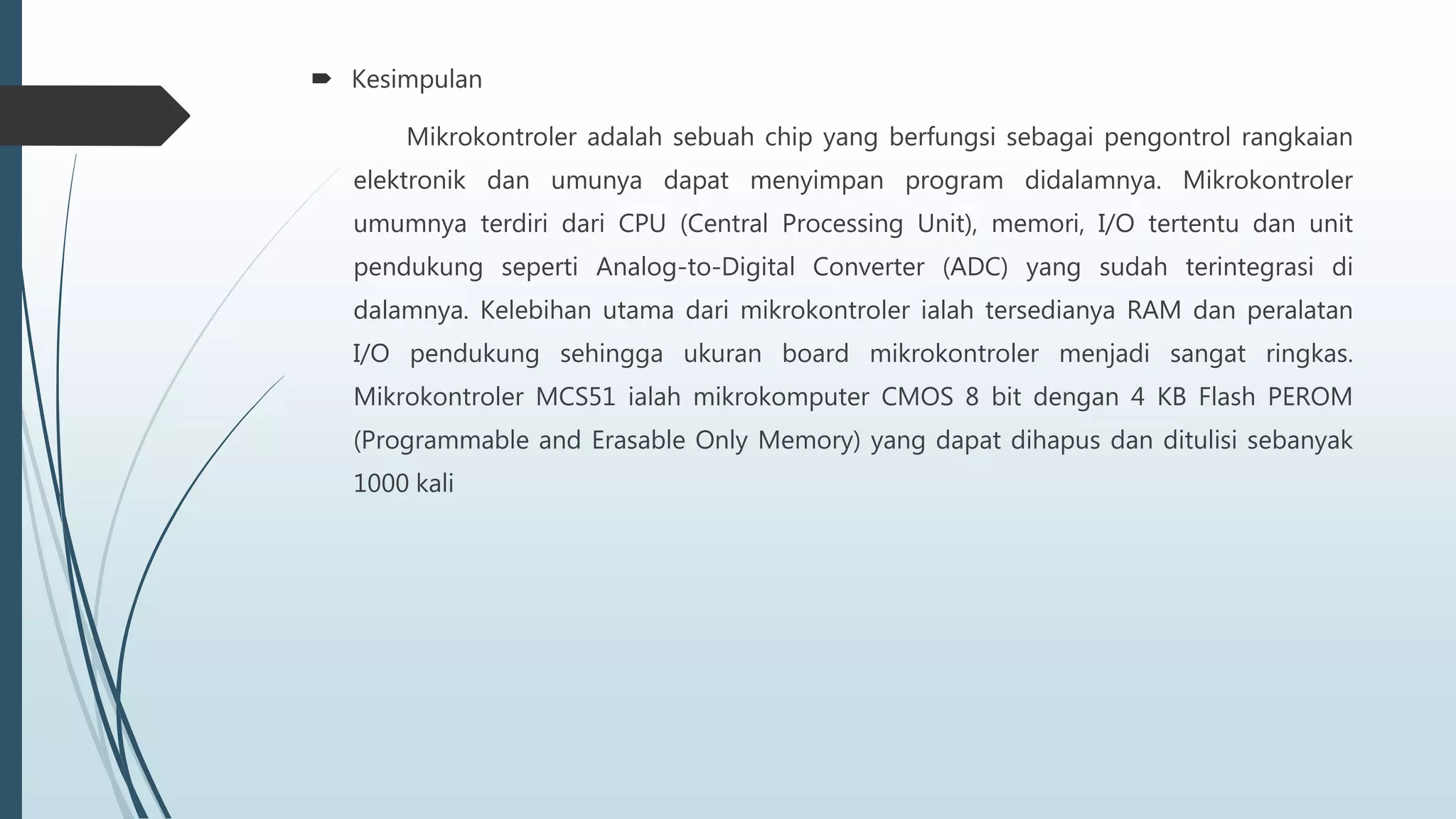 Rancang bangun conveyor Menggunakan Mikrokontroller atmega 16 | PPT