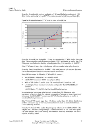 Truecall Ran Analysis RAN capacity monitoring guide Huawei Telecom | PDF
