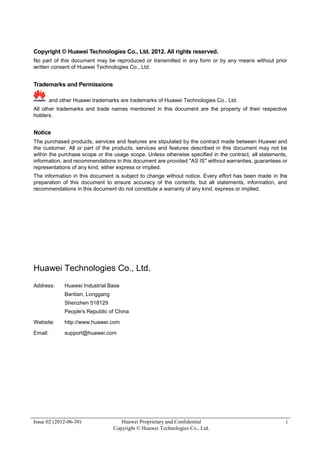 RAN capacity monitoring guide Huawei Telecom | PDF