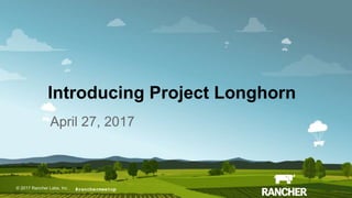© 2017 Rancher Labs, Inc.© 2017 Rancher Labs, Inc .
Introducing Project Longhorn
April 27, 2017
#ranchermeetup
 