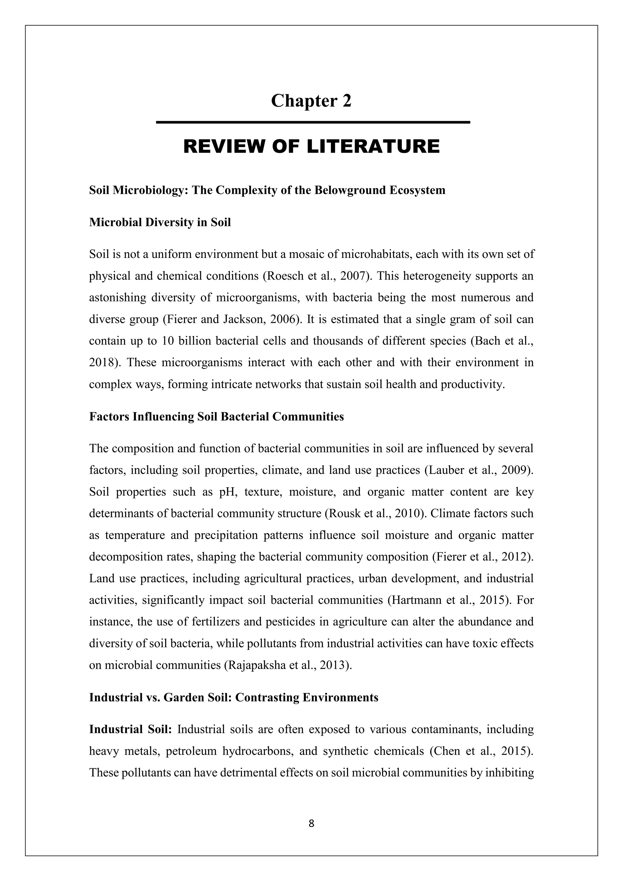ISOLATION OF BACTERIA FROM SOIL DISSERTATION FILE PDF | PDF