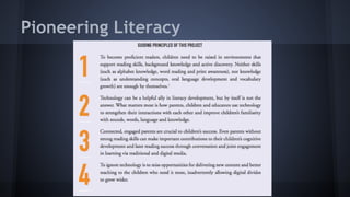 Pioneering Literacy
 