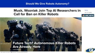 Should We Give Robots Autonomy?
 