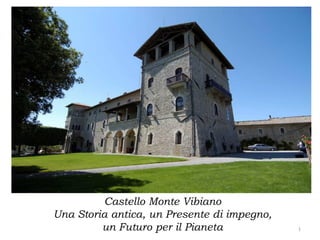 1
Castello Monte Vibiano
Una Storia antica, un Presente di impegno,
un Futuro per il Pianeta
 