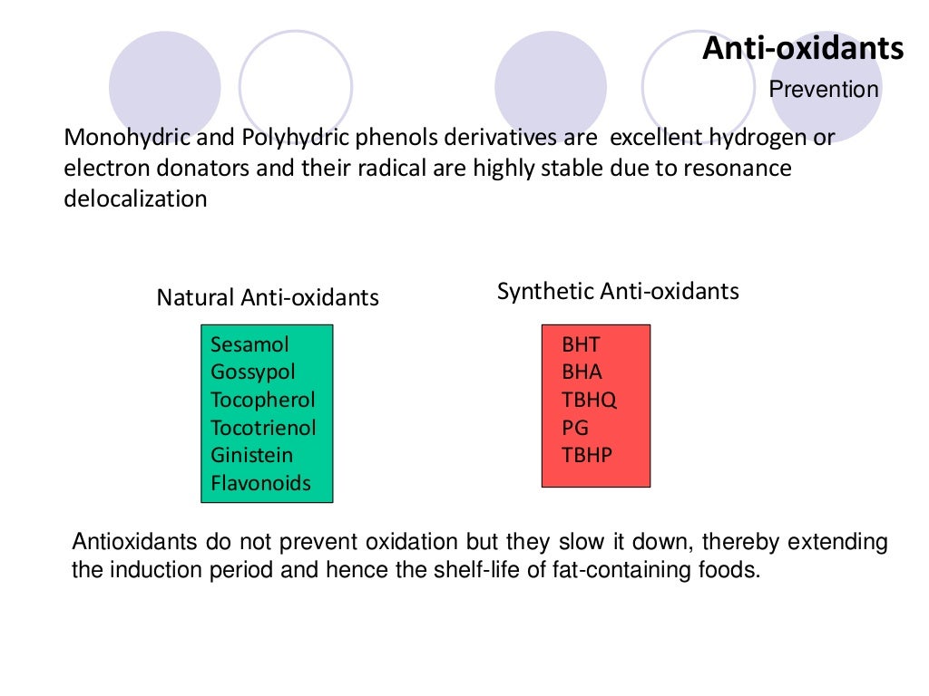Oxidative Rancidity in Fats and Oils, Causes and Prevention
