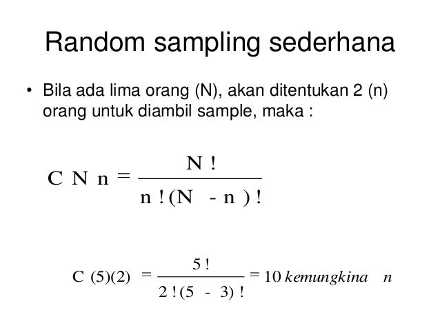 Hasil gambar untuk contoh random sederhana