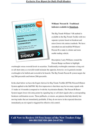 Price Headley's Simple Trading System: Using Acceleration Bands & %R | PDF