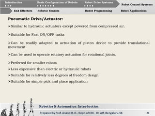 Robotics and Automation Introduction | PDF