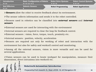 Robotics and Automation Introduction | PDF