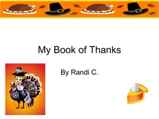 My Book of Thanks By Randi C. 