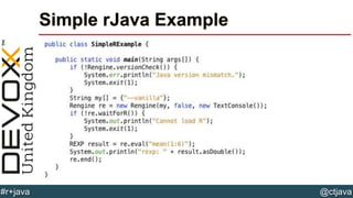 @ctjava#r+java
Simple rJava Example
 