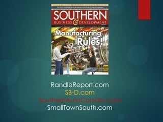 RandleReport.com
SB-D.com
SouthernAutoCorridor.com
SmallTownSouth.com
 