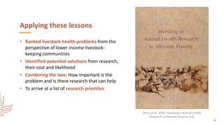 Vetenomics: Interdisciplinary tales of rational disease control for developing country livestock