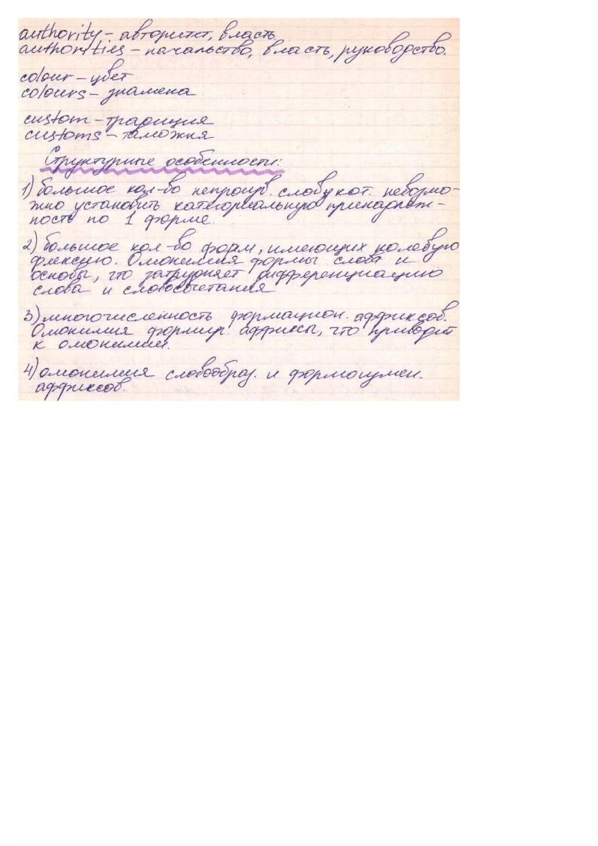 семинар лексикология