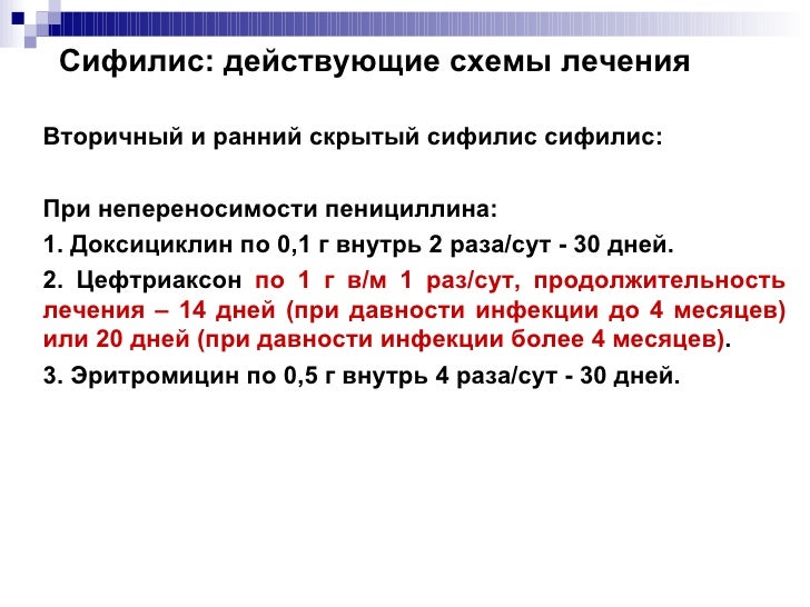 Оптимизация Лечения Сифилиса И Гонореи