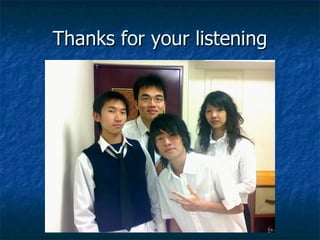 Thanks for your listening 