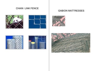 CHAIN  LINK FENCE GABION MATTRESSES 