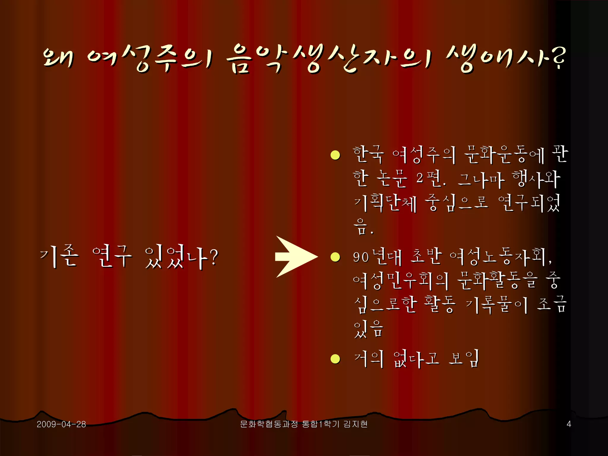 여성주의음악생산자생애사 프로포절