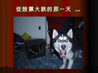 從股票大跌的那一天  ...   