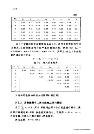 偏最小二乘回归方法及其应用