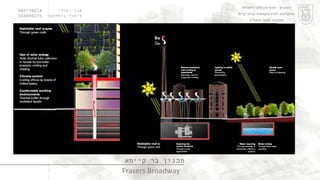 ערן יסודי  060778214  לימור גולדהבר  039485073 תכנון בר קיימא Frasers Broadway הטכניון  -  מכון טכנולוגי לישראל הפקולטה לארכיטקטורה ובינוי ערים סמסטר חורף תשס " ט 