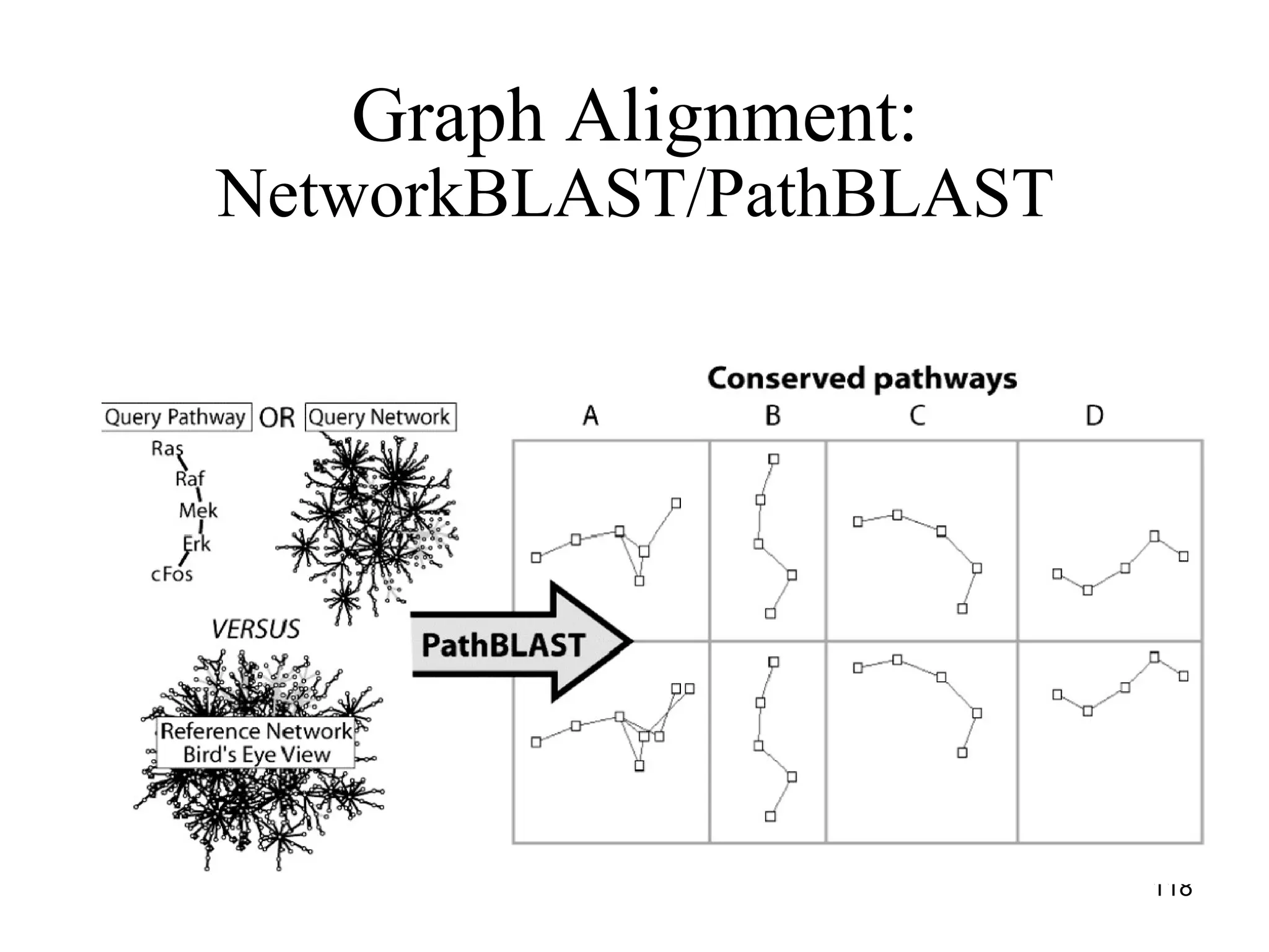 Graph Alignment: NetworkBLAST/PathBLAST 