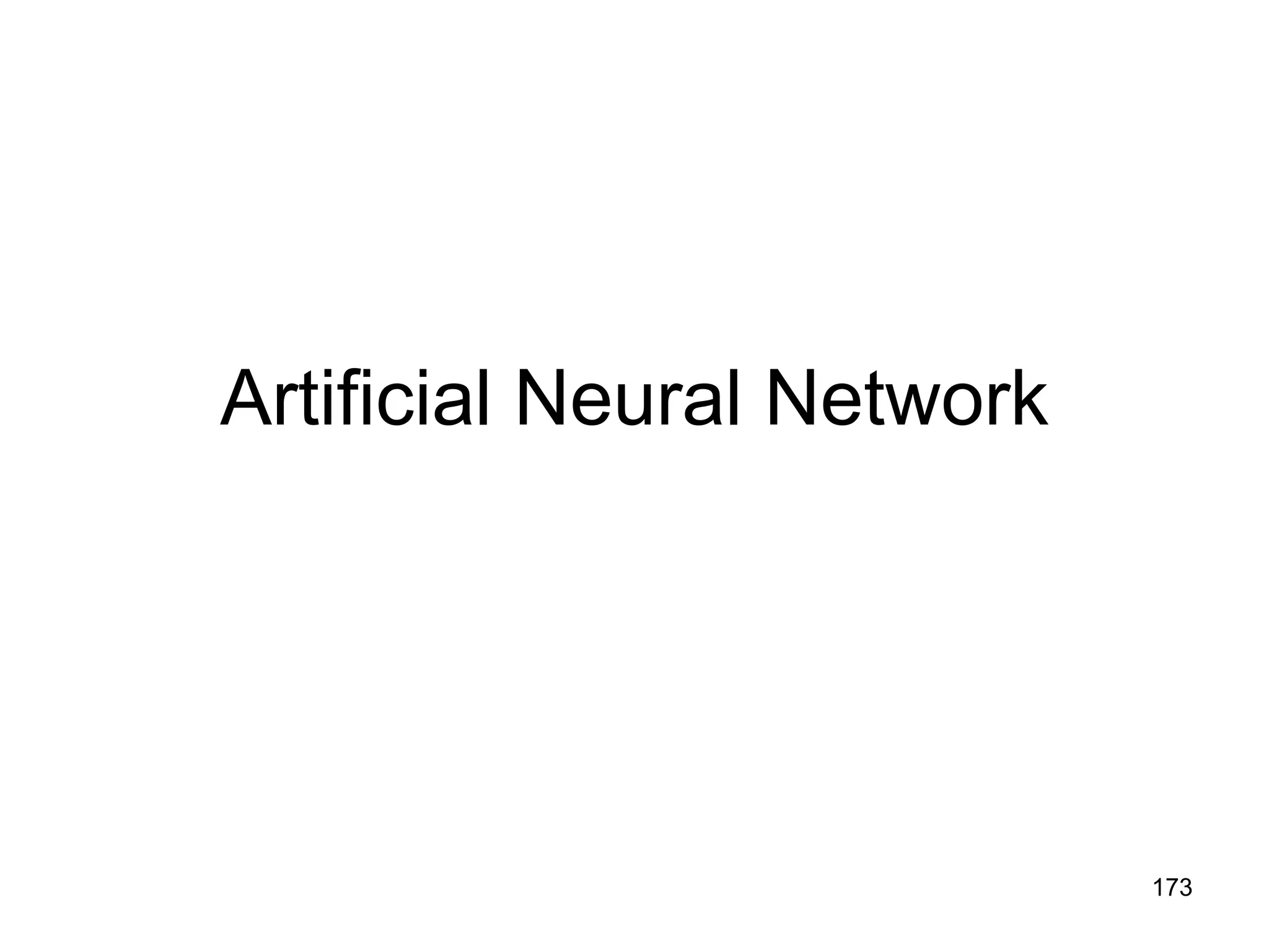 Artificial Neural Network 