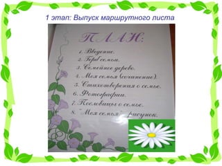 1 этап: Выпуск маршрутного листа 