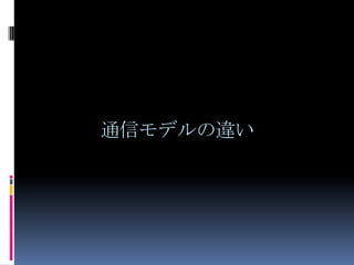 サーバ側の工夫とJavaScriptでカバー表示切替JavaScriptを使ってパーツだけ差し替えPush配信疑似サーバPushでカバー通信を繋ぎっぱなしにするサーバ側で更新があったらページを返す1回ページを返すとそこで通信終了ページが帰ってきたら再度繋ぎなおすステートレス通信の間をまたいだ状態を持たないクライアント側で状態を持つ