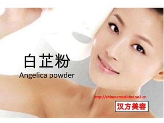 白芷粉  Angelica powder  http://chinesemedicine.yo2.cn 汉方美容 