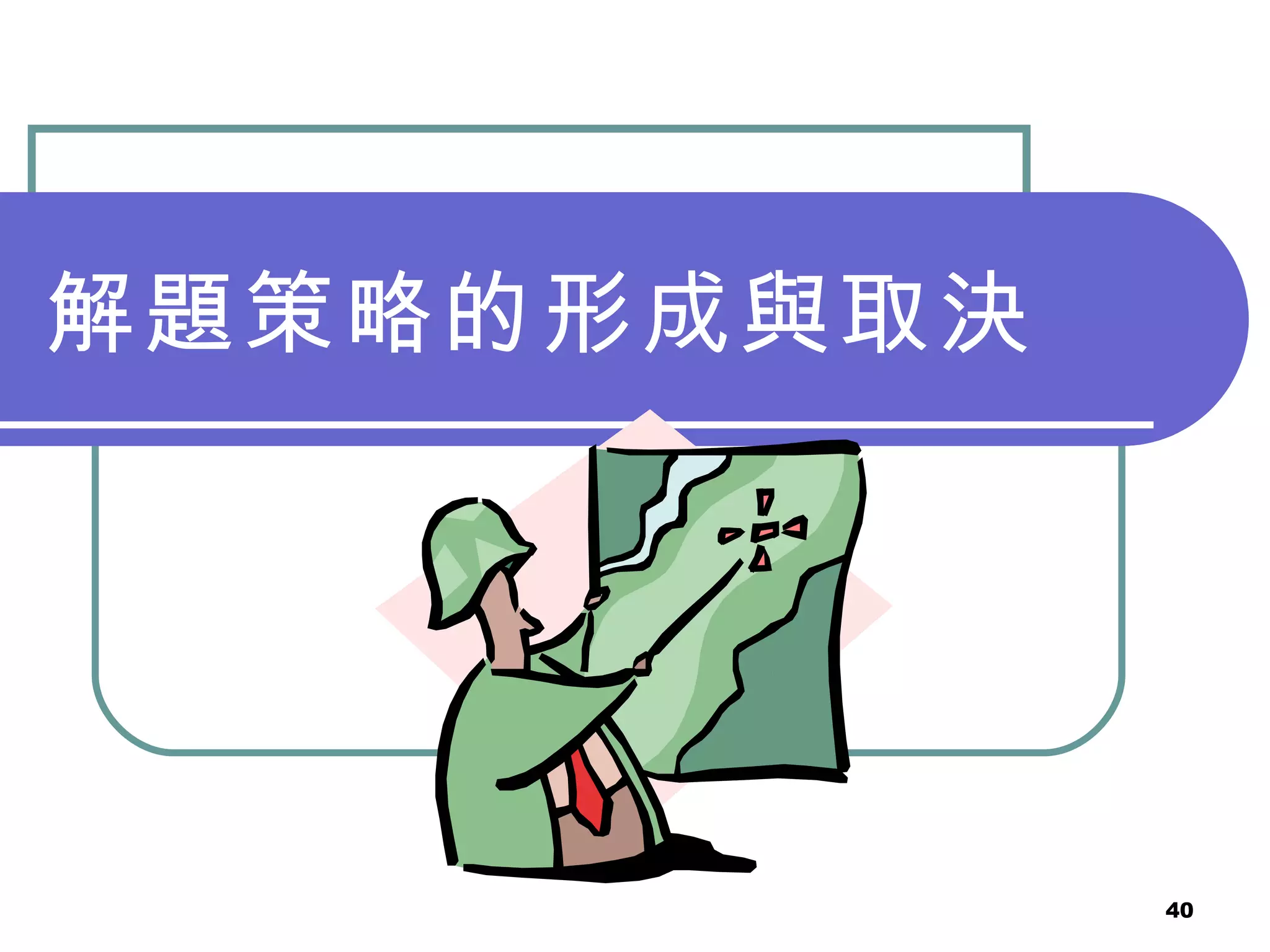 解題策略的形成與取決 