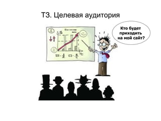 ТЗ. Целевая аудитория Кто будет  приходить  на мой сайт? 