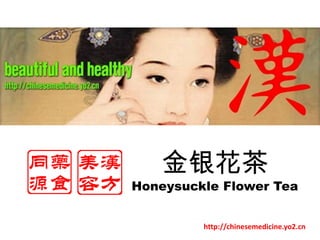 金银花茶 Honeysuckle Flower Tea http://chinesemedicine.yo2.cn 