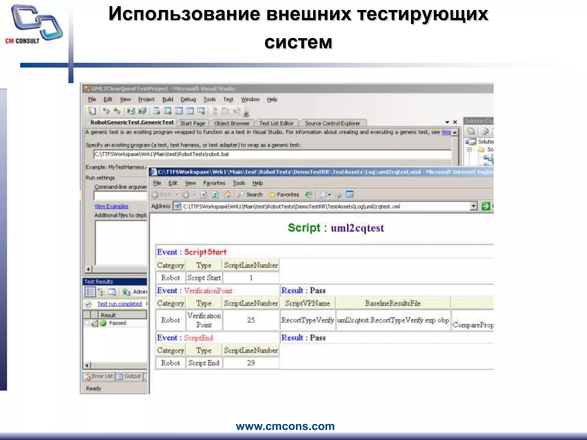 Использование внешних тестирующих систем