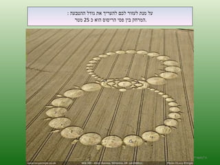 על מנת לעזור לכם להעריך את גודל ההטבעה  : המרחק בין פסי הריסוס הוא כ  25  מטר  . ה '/ תשרי / תש " ע 