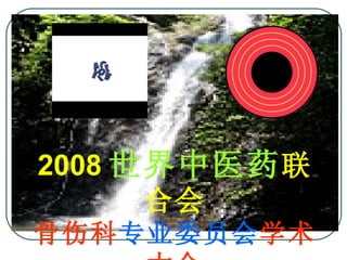 2008 世界中医药 联合会 骨伤科 专业委员会 学术大会 