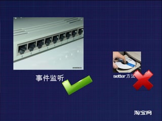 事件监听 setter 方法 