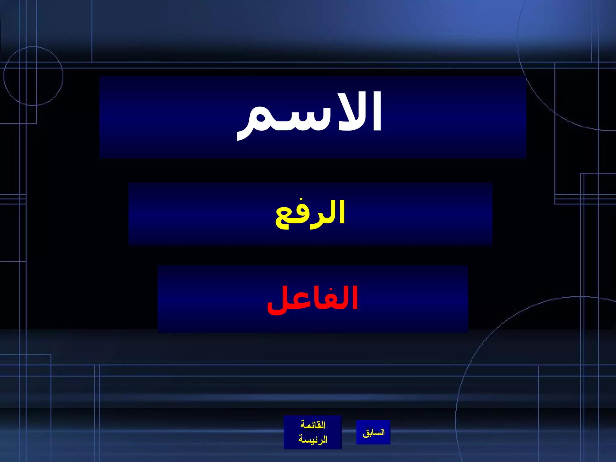 الرفع الاسم الفاعل 